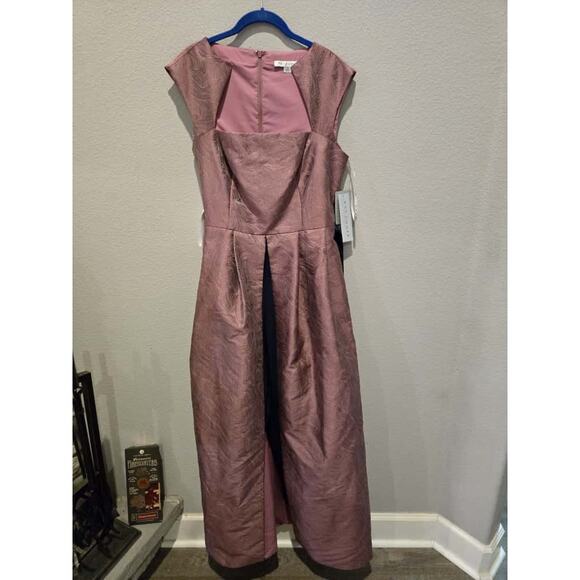 Kay Unger Dresses & Skirts - Kay Unger Women's Hazel 14 Multicolor Purple and Blue Walk Thru Jumpsuit